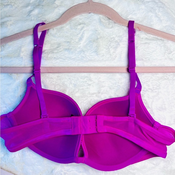 La SENZA Beyond Sexy Push Up Bra Fully Padded in Magenta Size 34B - Picture 4 of 6